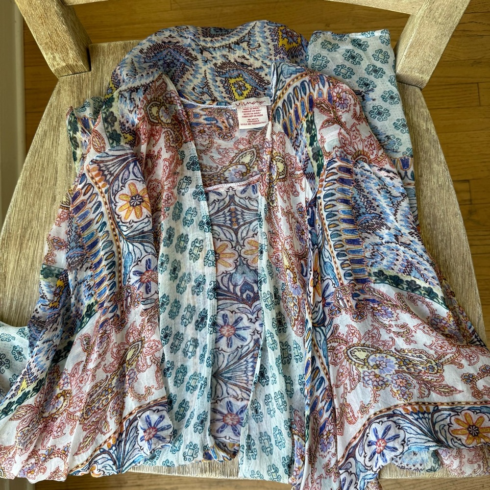 Lightweight Vismaya Boho Floral Kimono - Picture 4 of 4